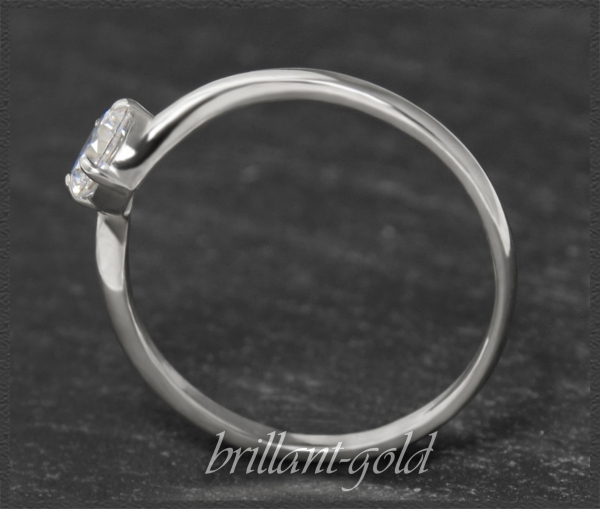 Brillant 585 Gold Ring, 0,51ct, Si1; DGI Zertifikat