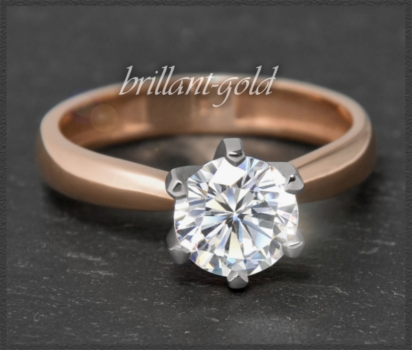 Brillant Ring 1,14ct Si1-2, 585 Gold, Verlobungsring