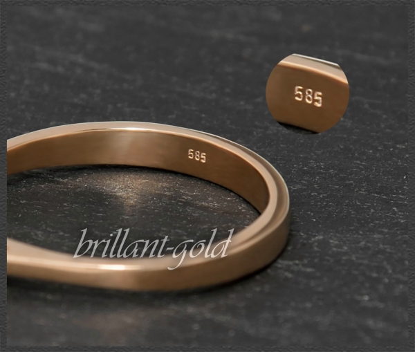 Brillant 585 Gold Ring 0,33ct, Si1; DGI Zertifikat