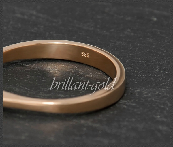 Brillant Ring aus 585 Gold; 0,27ct, River D, VS1