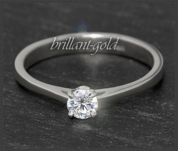 Brillant Ring mit 0,28ct, River D, Si1