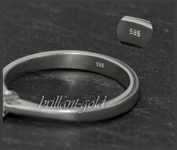 Brillant Ring mit 0,28ct, River D, Si1