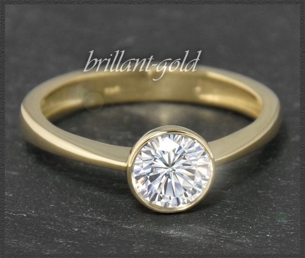 Brillant Ring 585 Gold mit 0,94ct Brillant, Si2