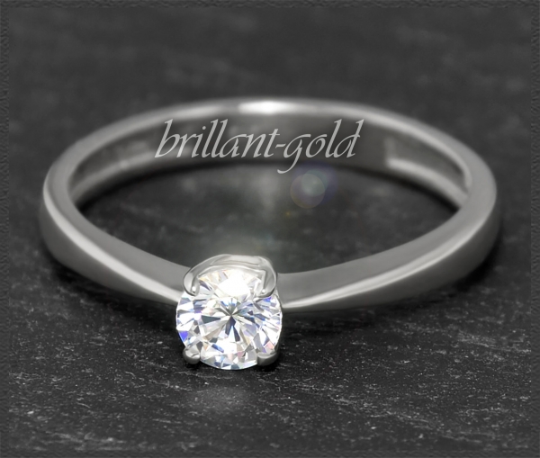 Brillant 585 Gold Ring; 0,37ct, mit DGI Zertifikat