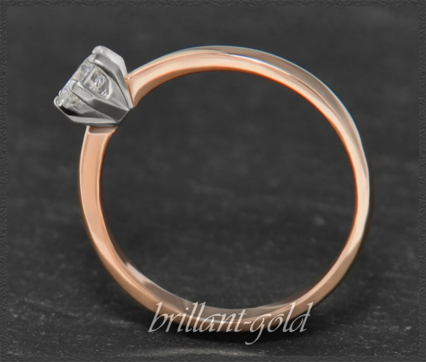 Brillant Ring aus 585 Gold mit 0,45ct, VVS2
