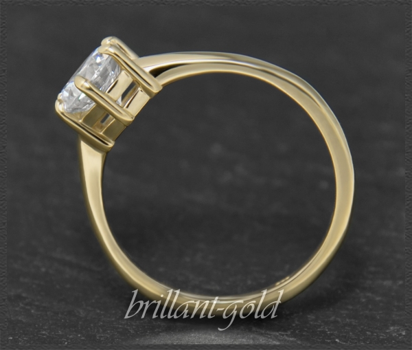 Brillant 585 Gelbgold Ring 1,12ct, Si2