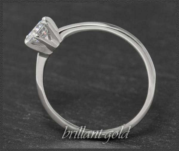 Diamant Ring 0,53ct in River D & Si2; 585 Gold