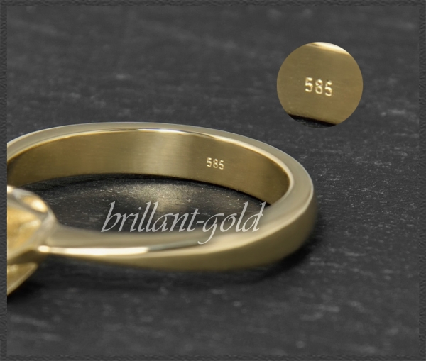 Brillant 585 Gold Ring; 1,01ct, IF; mit IGI Zertifikat