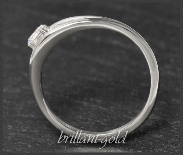 585 Gold Brillant Ring 0,25ct, Si2; DGI Zertifikat