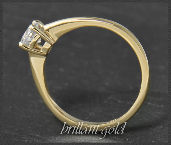 Preview: Brillant 585 Gold Ring; 0,51ct, River D, Si2-3