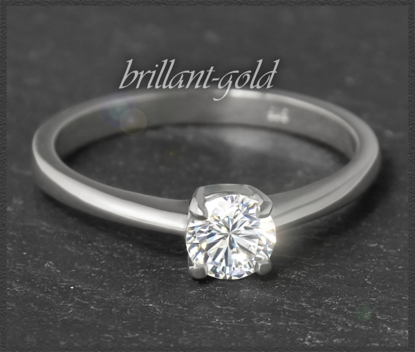 Diamant Ring 0,53ct, River D & Si2; 585 Gold