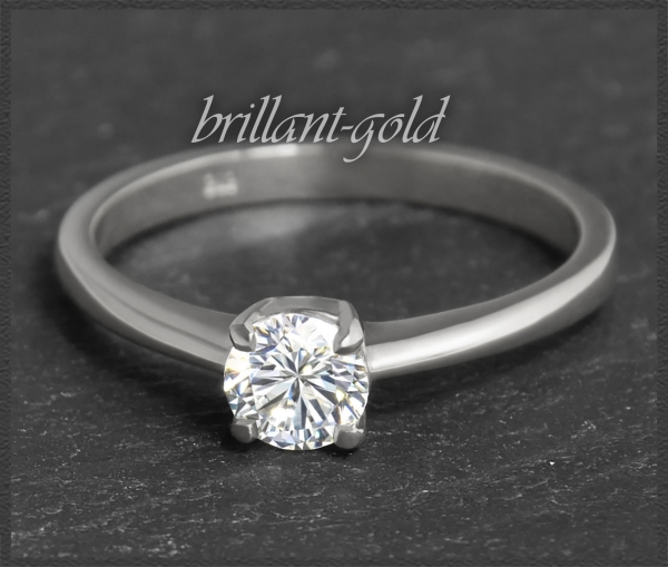 Diamant Ring 0,53ct, River D & Si2; 585 Gold