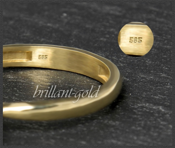 Brillant 585 Gold Ring; 1,02ct, River E, Si1-2
