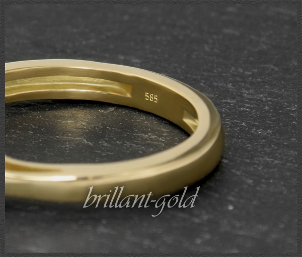 Brillant Ring aus 585 Gold; 0,95ct, River E & Si3!