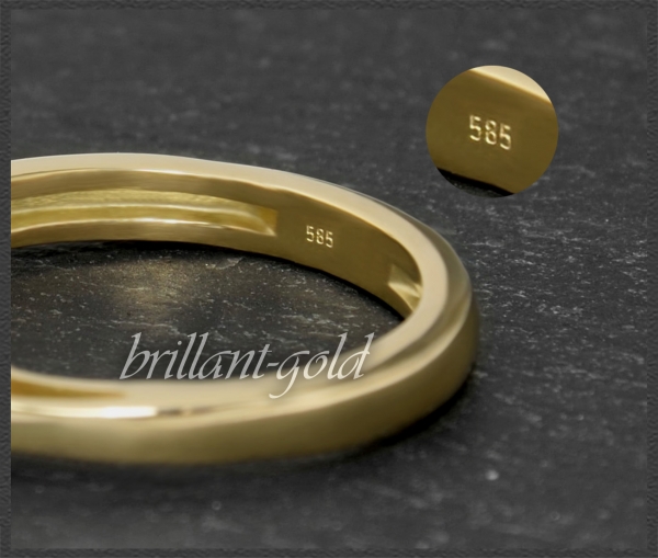 Brillant Ring aus 585 Gold; 0,99ct Solitär, Si2