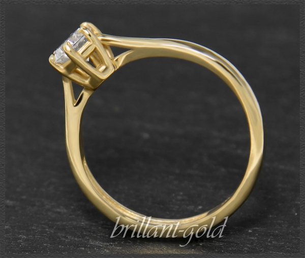 Brillant Ring mit 0,55ct; River E, VS2; 585 Gold