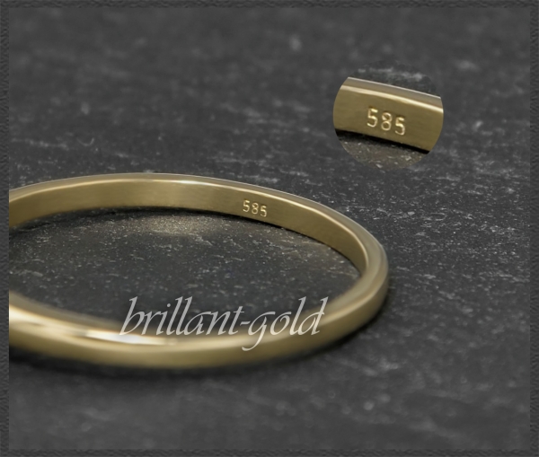 Brillant 585 Gelbgold Ring, 0,29ct, River D, Si