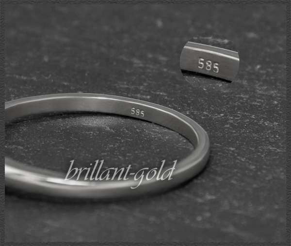 Brillant 585 Gold Ring; 0,34ct, Si1; DGI Zertifikat