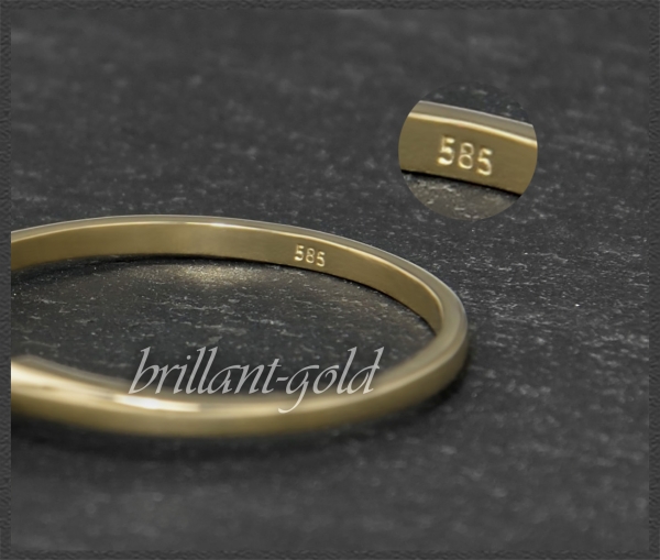 Brillant 585 Gold Ring 0,35ct, Si2; DGI Zertifikat