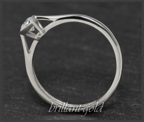 Brillant 0,28ct Ring in 585 Weißgold, VVS2