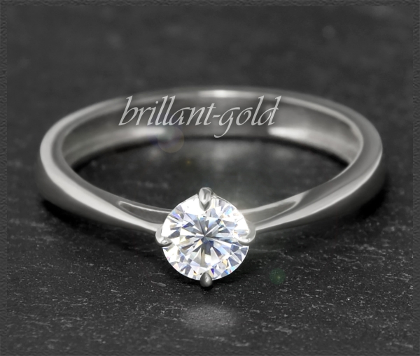 Brillant 585 Gold Ring; 0,50ct; mit DGI Zertifikat