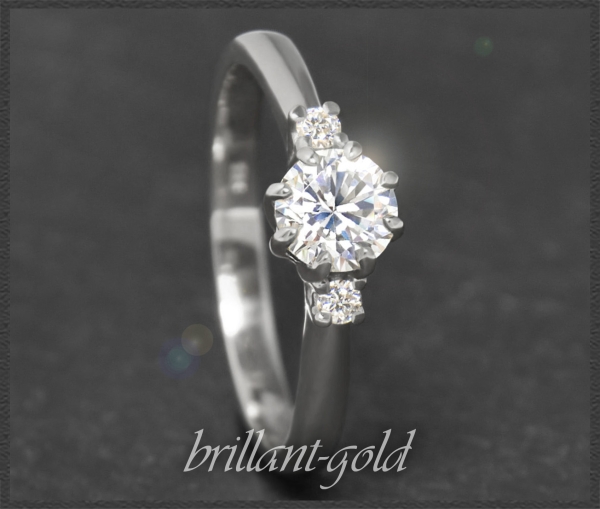 Diamant Ring 585 Gold mit 0,68ct; Solitär 0,60ct