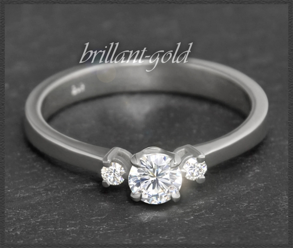 Brillant Gold Ring mit 0,35ct, River D & VS2