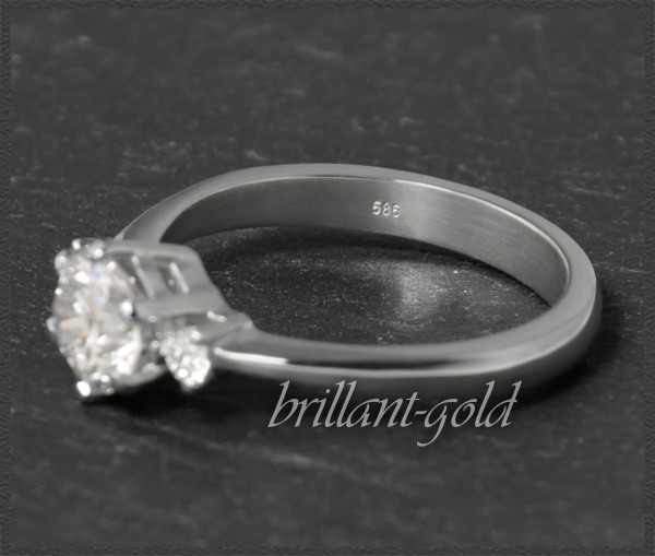 Brillant Ring 585 Weißgold; 1,25ct; Solitär 1,14ct