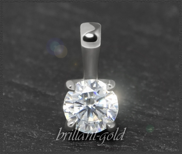 Brillant 585 Gold Anhänger, Solitär mit 0,28ct