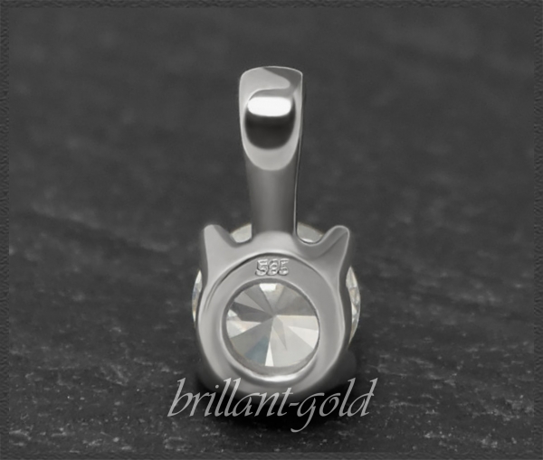 Brillant 585 Gold Anhänger, Solitär mit 0,28ct