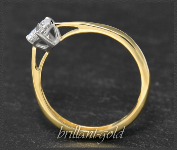 Brillant Diamant Ring 0,52ct, River, Si; 585 Gold