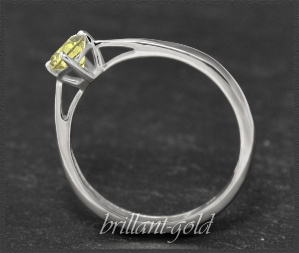 Diamant 585 Gold Ring 0,85ct, Si, gelb; unbehandelt!