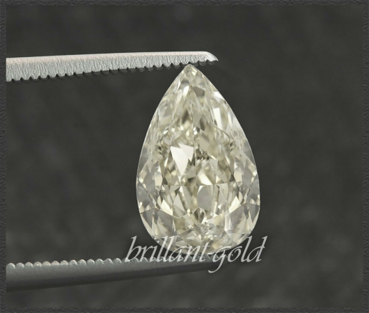 Diamant im Tropfen Schliff 1,01ct, J, Si1-2