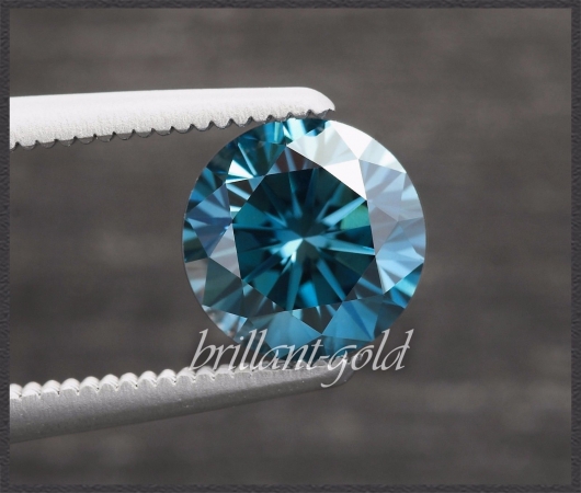 Diamant Brillant mit 0,23ct, Blau / Si