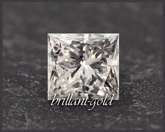 Diamant, Prinzess Schliff 0,44ct, TW / Si