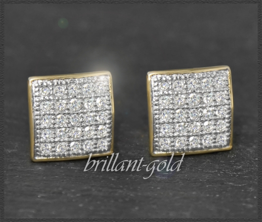 Ohrstecker mit 0,25ct Diamanten, 10K Gold