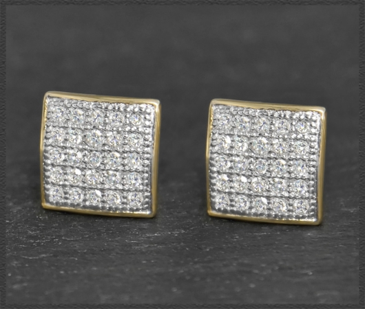 Ohrstecker mit 0,25ct Diamanten, 10K Gold