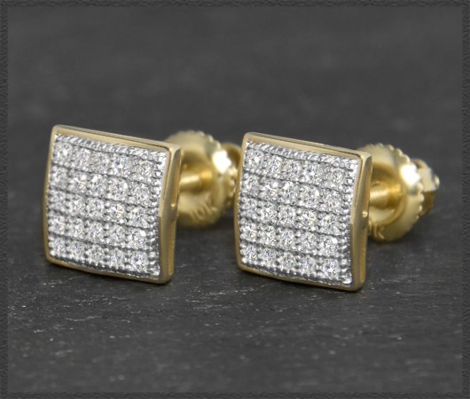 Ohrstecker mit 0,25ct Diamanten, 10K Gold