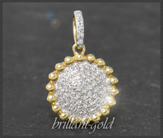 Anhänger 0,22ct Diamanten, 10K Gold