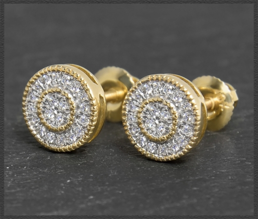 Diamant Ohrstecker 0,20ct, 10 Karat Gold