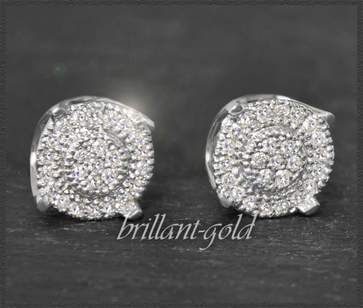 Diamant Bluff Ohrstecker mit 0,25ct, 10K Gold