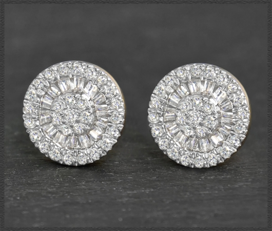 Diamant Ohrstecker mit 0,70ct, 10K Gold