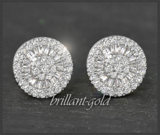 Diamant Ohrstecker mit 0,70ct, 10K Gold