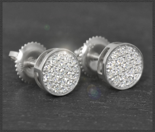 Diamant Ohrstecker 0,40ct; VS - Si, 10K Gold