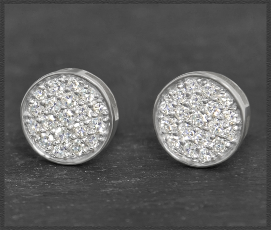 Diamant Ohrstecker 0,40ct; VS - Si, 10K Gold