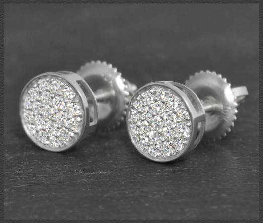 Diamant Ohrstecker 0,40ct; VS - Si, 10K Gold