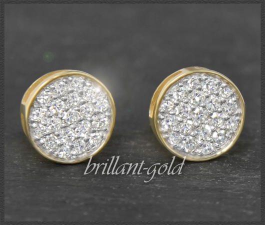 Diamant Ohrstecker 0,40ct; VS - Si, 10K Gold