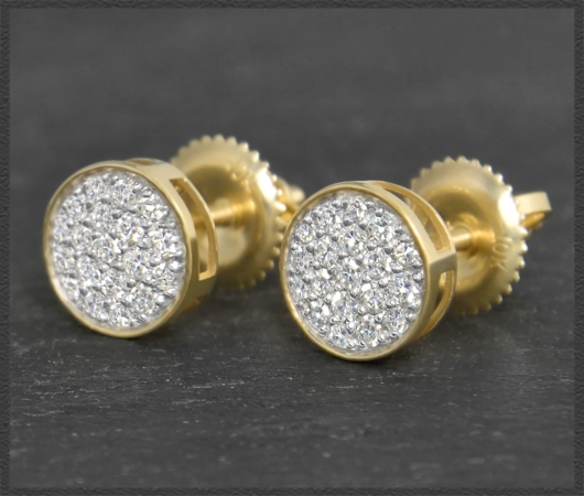 Diamant Ohrstecker 0,40ct; VS - Si, 10K Gold