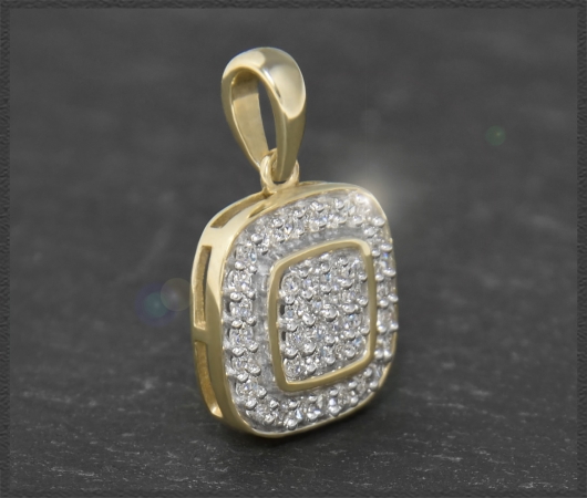 Anhänger mit 0,45ct Diamanten, 10 Karat Gold