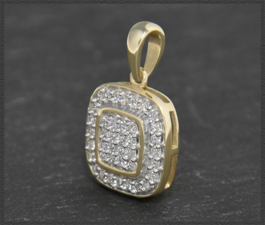 Anhänger mit 0,45ct Diamanten, 10 Karat Gold